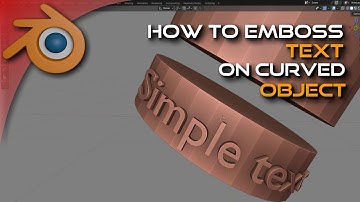 How to Emboss Text on Curved Object in Blender shrinkwrap Wrap text on round mesh object
