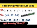 Reasoning clases | Analogy reasoning tricks, Reasoning Practice ractice Set 2026