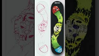 Week 12 timelapse. #graphicdesign #art #skate #timelapse #skateboard #illustration #artist #design
