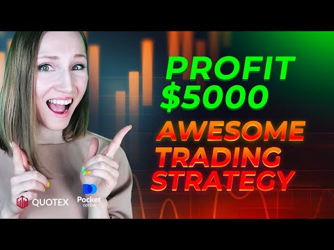 PROFIT $5000 | AWESOME TRADING STRATEGY FOR BINARY OPTIONS (Pocket Option, Quotex)