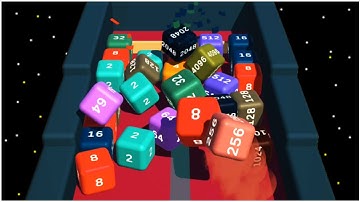 Merge Cube 2048 Puzzle 3D - Gameplay Walkthrough