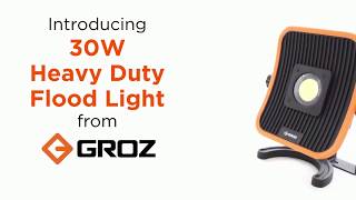Groz Rechargeable Cob Work Light 2800 Lumens 30 Watts Model 670
