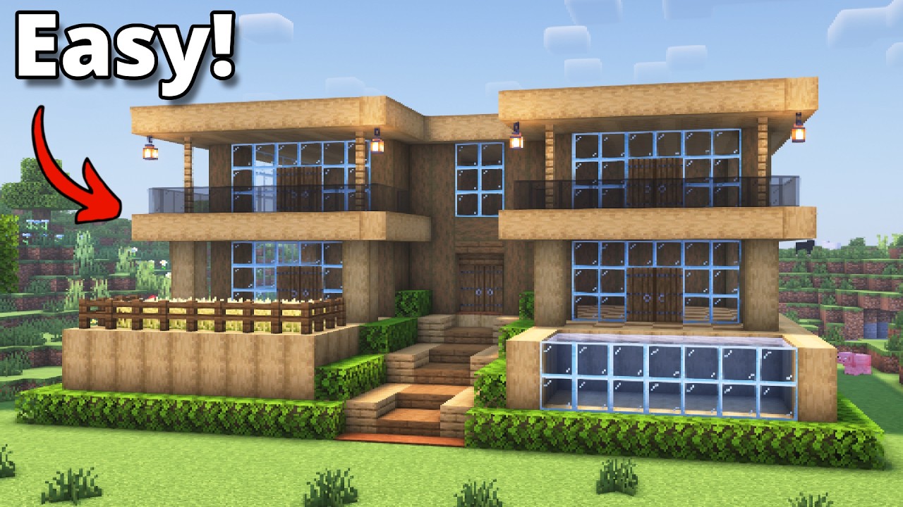 Minecraft: How to Build a Starter Survival House | Tutorial🏠 - YouTube