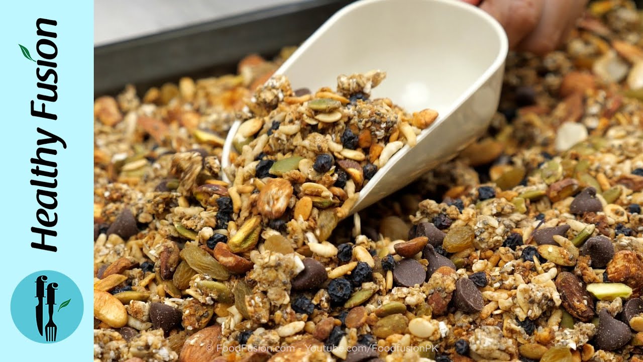 Easy Homemade Granola Recipe By Healthy Food Fusion (Aids in Weight loss)