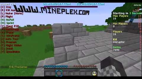 Minecraft How to hack the mineplex server lol