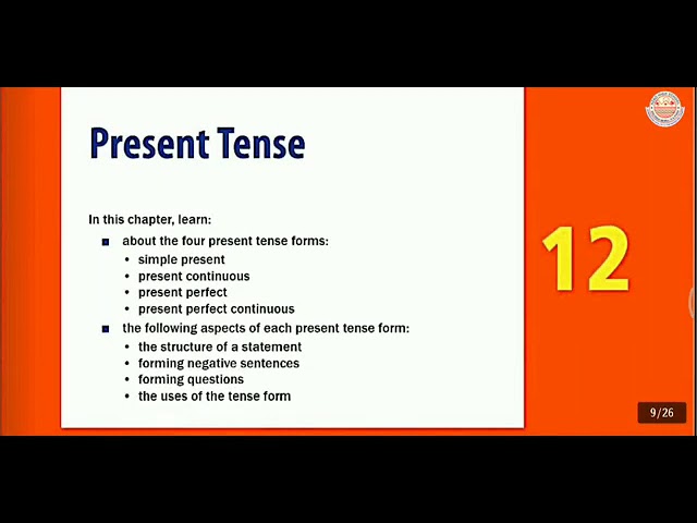 class 6 present tense chapter 12 everyday english grammar youtube