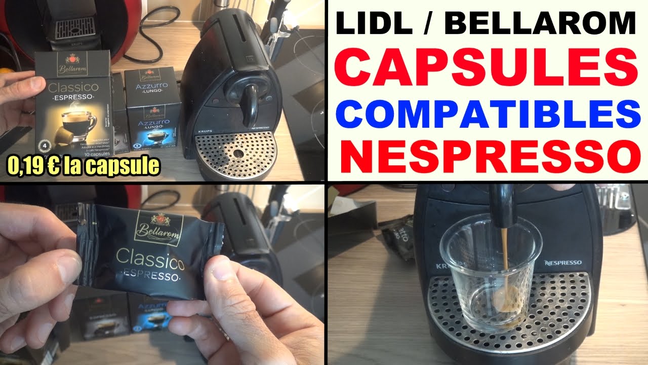 apotheker boog Versnipperd capsules café lidl bellarom compatible nespresso test avis dosettes lidl -  YouTube