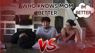 WHO KNOWS MOM MORE! (most chaotic video ever)
