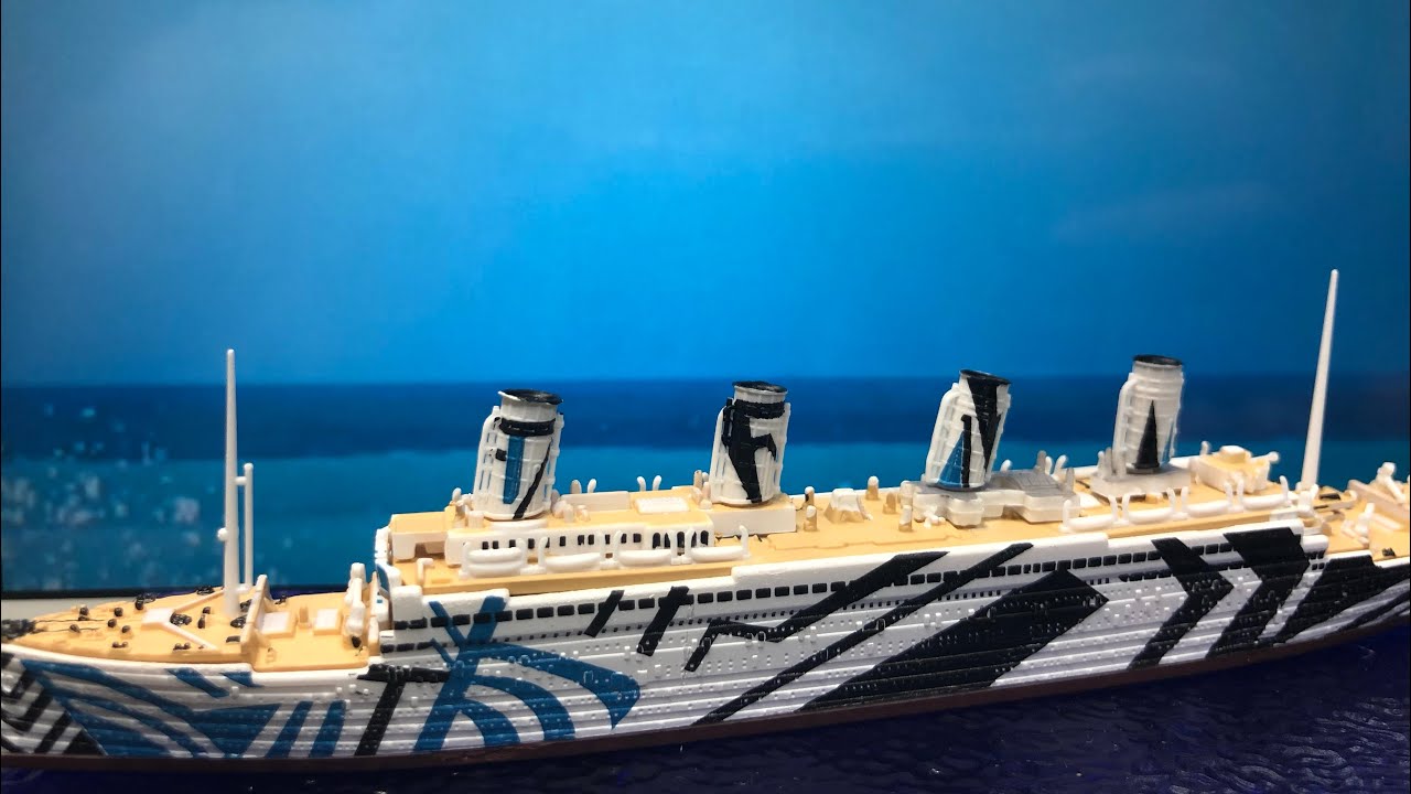 F Toys エフトイズ オリンピック タイタニック 姉妹船 タイタニック号の復活 作ってみた Titanic Die Cast Revival Of The Titanic Olympic Youtube