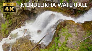 Relaxing Hike Mendelikha Waterfalls Park 4K🎧Binaural 3D Ambient Nature Sounds Mountain Walking Tour