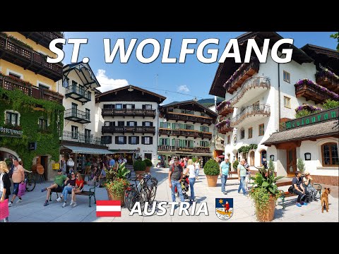 ST. WOLFGANG │ AUSTRIA.  Beautiful Austrian town by the Wolfgansee. Day trip. HD