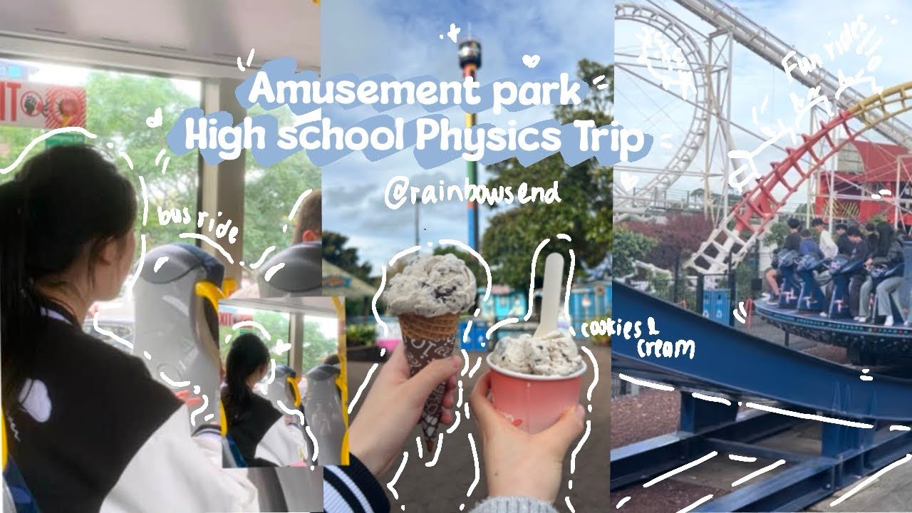 High school vlog - physics trip with my friends at rainbows end 🎡🎢🎠🎟️