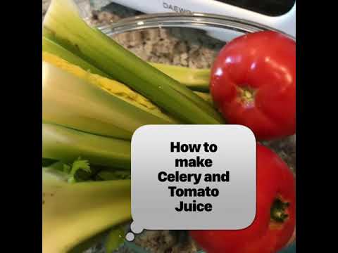 Video: Hoe Maak Je Een Selderij-tomaten-smoothie?