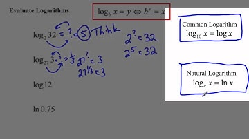 Algebra 2 - Basic Properties of Logarithms