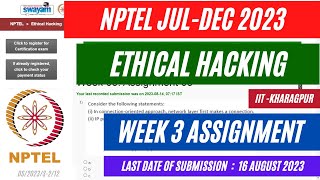 NPTEL Ethical Hacking Week 3 Assignment Solutions || Jul- Dec 2023