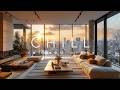 2 Hours Cozy Fireplace & Falling Snow ❄️ Relaxing Chill Music for Sleep, Study & Winter Ambience