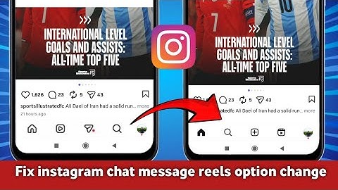 Fix instagram chat message reels option‎change problem