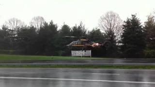 State Police Helicopter at RT 15 & Motter Collision - 4/19/2011