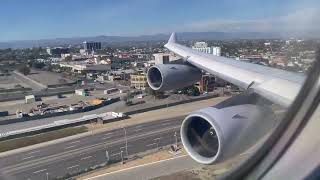 Lufthansa Airbus A340-300 Window View Landing at LAX! screenshot 4