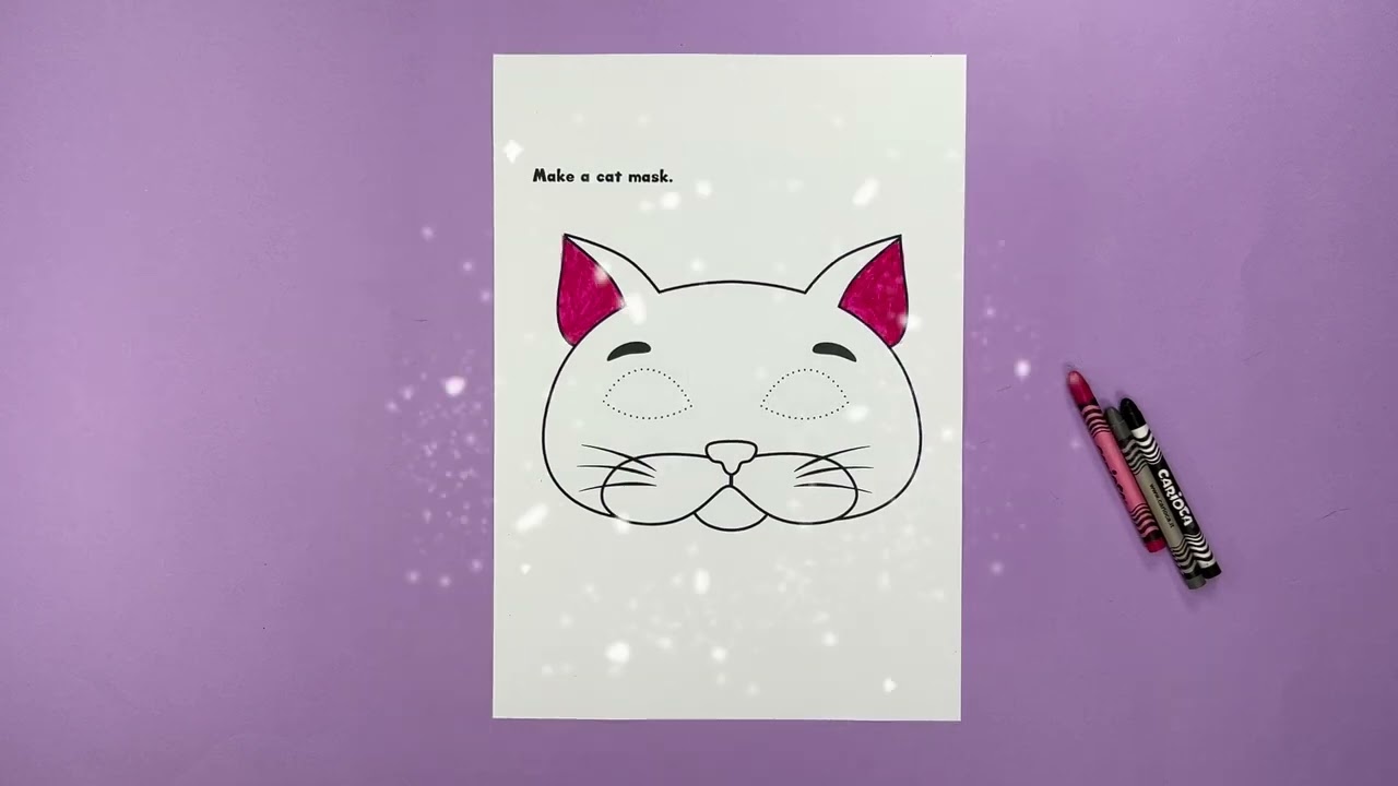 Йети дошкольного возраста 1 Поделка 2 Сделайте маску кошки