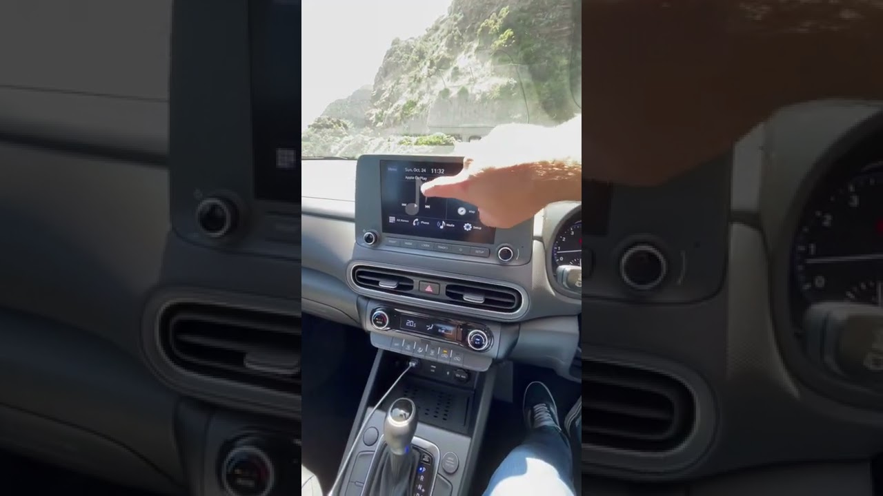 Apple Car Play Screen in the Hyundai Kona YouTube