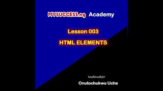 HTML Elements and Nested Elements