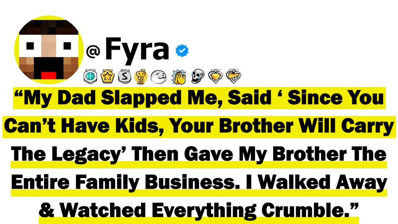 “My Dad Slapped Me, Said ‘Since You Can’t Have Kids, Your Brother Will Carry The Legacy’ Then Gave..