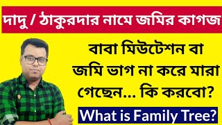 ওয়ারিশন মিউটেশন: Family Tree: Warrision Mutation Documents in Bengali: Online Mutation: West Bengal