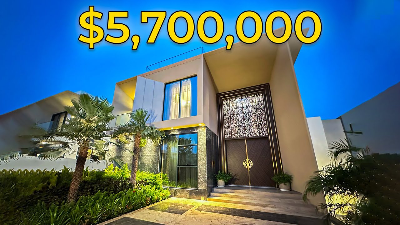 Внутри экзотического особняка с семью спальнями и кинотеатром в Дубае стоимостью 5,7 миллионов до...