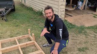 Making a Simple Wooden Rock and Roll Bed with Storage for Van Conversion