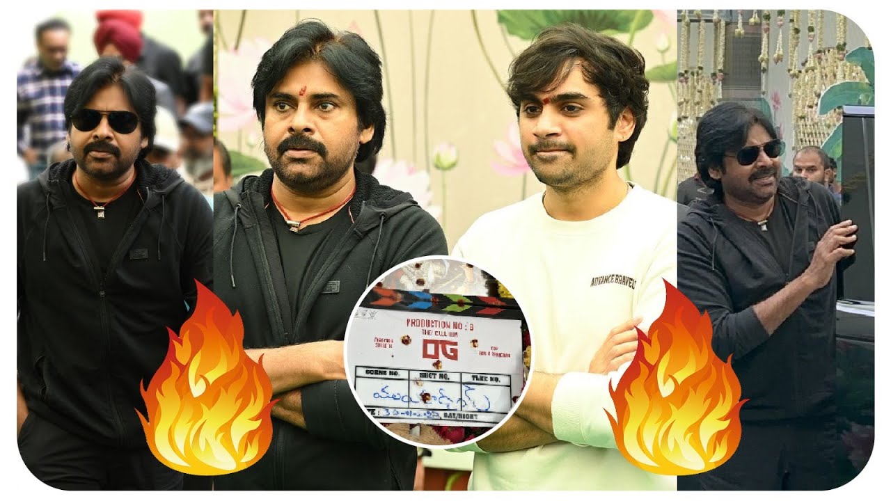 Power Star Pawan Kalyan Mass Entry at OG Movie Pooja Ceremony || PSPK 29 || Socialpost TV