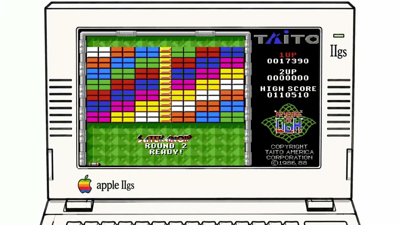 Tipo Arkanoid (4) -| ARKANOID 2 |- Apple 2gs (Taito. 1989) - YouTube