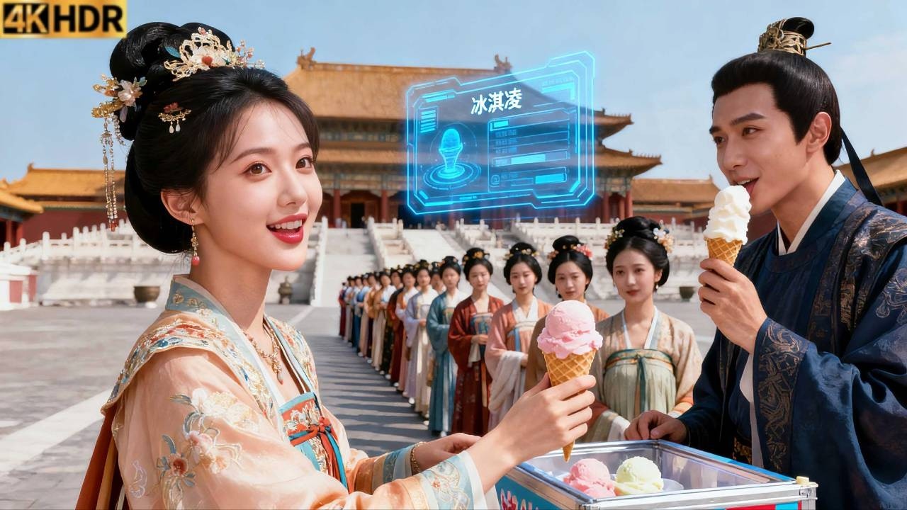 Zamanda yolculuk yapıp sevilmeyen kraliçe oldum. Dondurma satarak imparatorunun dikkatini çektim!