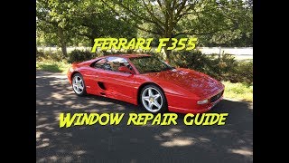 Ferrari f355 windows can sometimes cause problems, in this video i run
through the basic workings of mechanism, tests to and how fix
problemat...