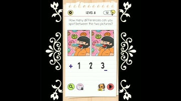 Brain Test Level 8 How many differences can you spot between two pictures?