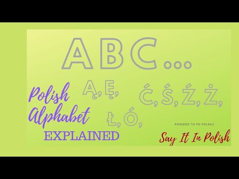 POLISH ALPHABET Examples Pronunciation Sound Equivalents SAY IT IN POLISH
