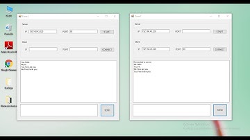 Client Server programming in C# (Chat application)