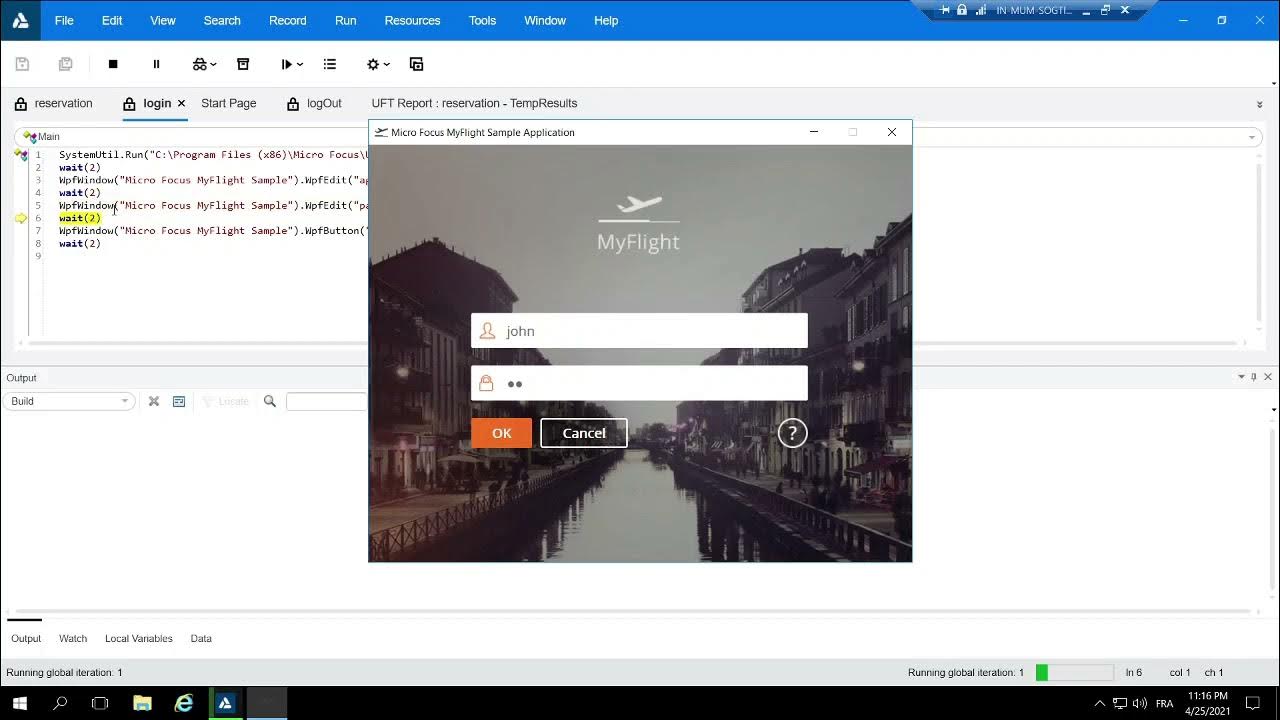 Tuto 3 UFT , Lancer et enregistrer une application via UFT ( How to