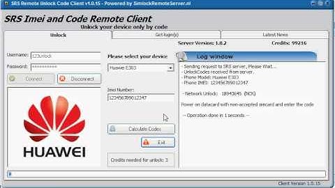 SRS: Unlock Huawei Modem E303 with 2012 security