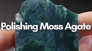 Polishing Moss Agate with a Variable Speed Polisher