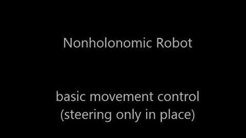 Nonholonomic Tank like Robot