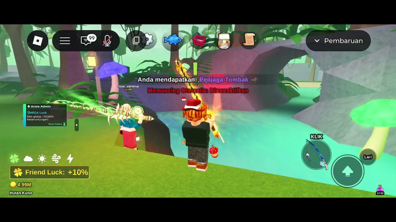 (DAY 449) INFINIX HOT 50 4G GAMING TEST - FISHIT ROBLOX