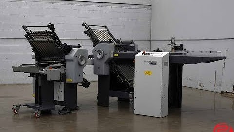 Stahl B20 Pile Feed Paper Folder w/ 8 Page Unit