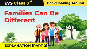Class 3 NCERT EVS Chapter 21 | Families Can Be Different - Explanation (Part 2)