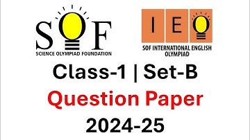 IEO Class 1 English Olympiad 2024-25 Question Paper| English Olympiad for Class 1