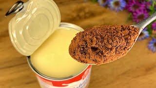 Mix condensed milk with cocoa, you will be amazed by the result! No baking! by alles leckere Desserts 26,869 views 1 month ago 5 minutes, 25 seconds