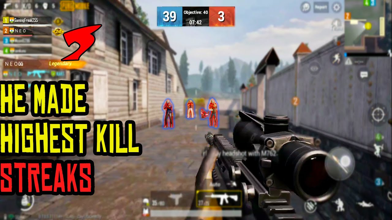 | This Guy Made Highest Possible Kill Streaks In PUBG | TDM | In 2 Minutes