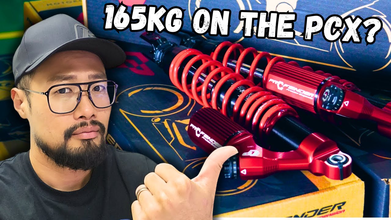 Can the PCX 160 with Profender Suspension carry 165kg over rough terrains?