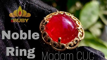Nhẫn Quý Tộc - Hàng Tuyển ruby lục yên Huyết Kính - Madam Cuc - IRUBY