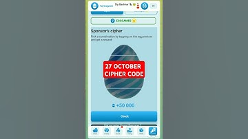 Yaytsogram 27 October Cipher Code | Today Yaytsogram Cipher Code #yaytsogram #airdrop